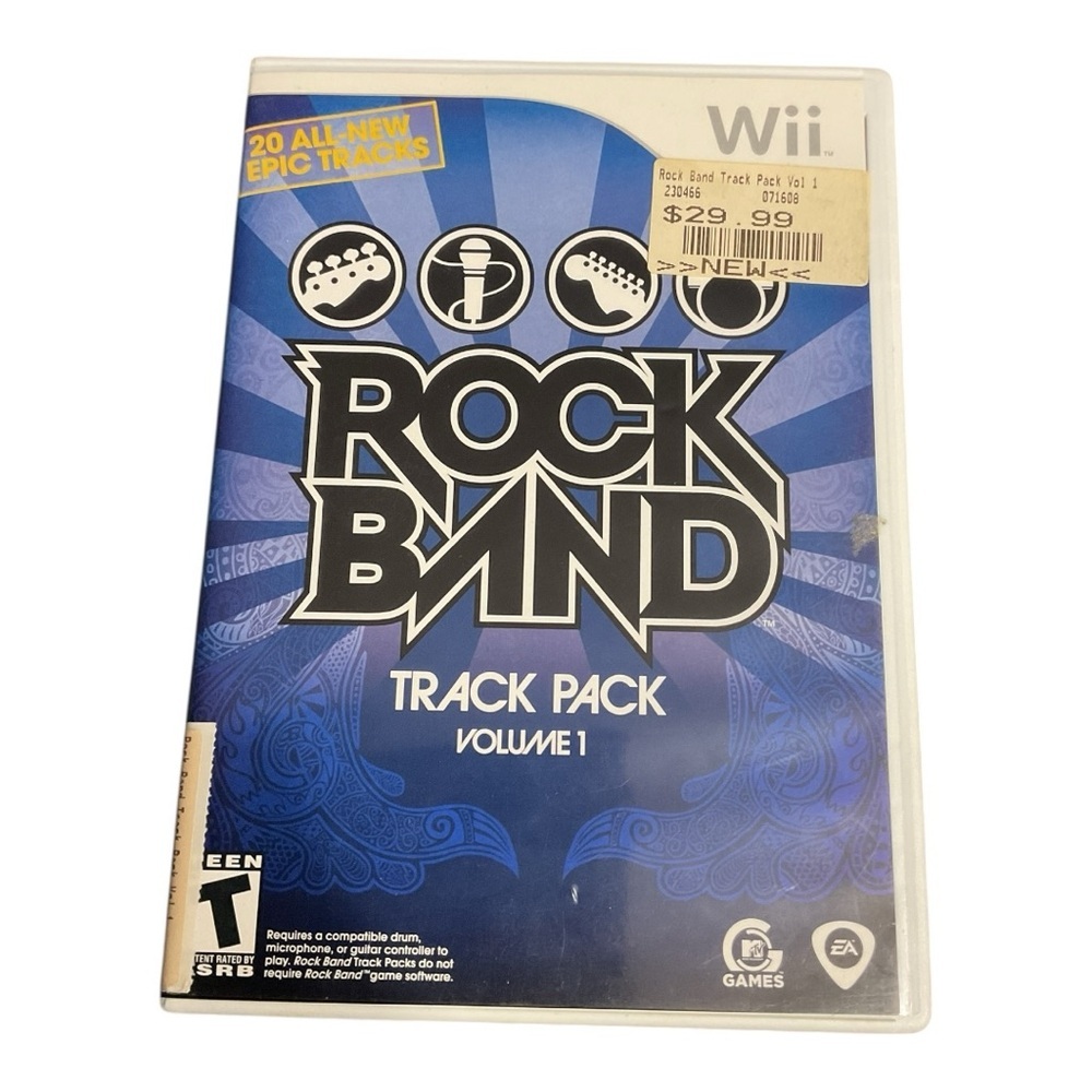 Rock Band Track Pack Volume 1 Nintendo Wii Complete
